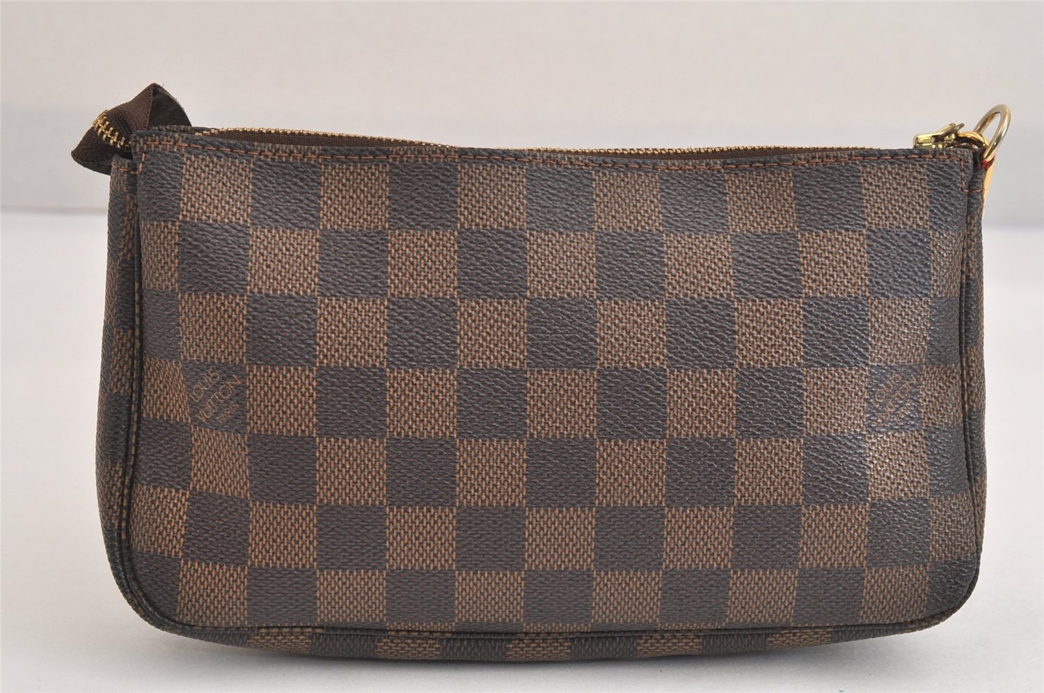 Authentic Louis Vuitton Damier Pochette Accessoires Pouch Purse N51985 LV 3144M