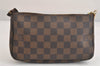 Authentic Louis Vuitton Damier Pochette Accessoires Pouch Purse N51985 LV 3144M