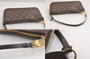 Authentic Louis Vuitton Damier Pochette Accessoires Pouch Purse N51985 LV 3144M