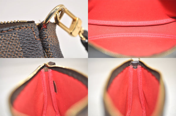 Authentic Louis Vuitton Damier Pochette Accessoires Pouch Purse N51985 LV 3144M