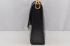 Authentic CELINE Vintage Shoulder Hand Bag Purse Leather Black 3145J