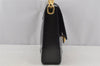 Authentic CELINE Vintage Shoulder Hand Bag Purse Leather Black 3145J