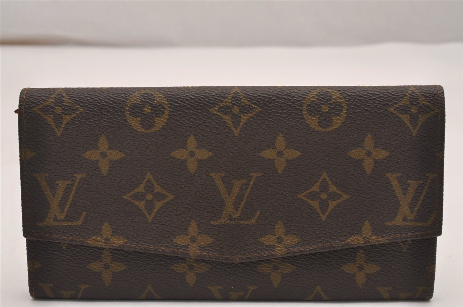 Auth Louis Vuitton Monogram Pochette Porte Monnaie Credit Wallet Old Model 3146J