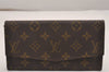 Auth Louis Vuitton Monogram Pochette Porte Monnaie Credit Wallet Old Model 3146J