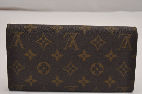 Auth Louis Vuitton Monogram Pochette Porte Monnaie Credit Wallet Old Model 3146J