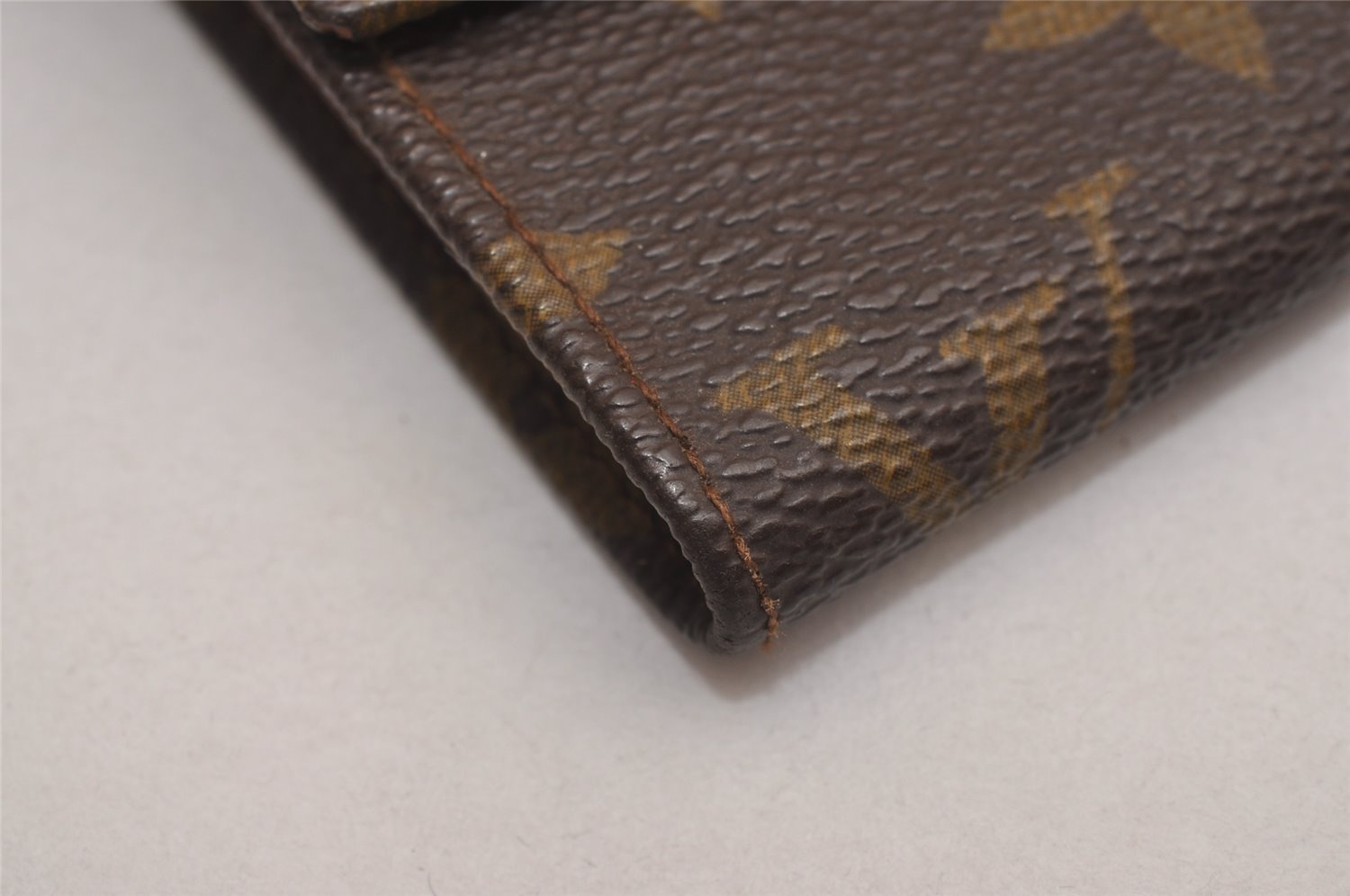 Auth Louis Vuitton Monogram Pochette Porte Monnaie Credit Wallet Old Model 3146J