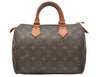 Authentic Louis Vuitton Monogram Speedy 25 Boston Hand Bag M41528 LV 3146K