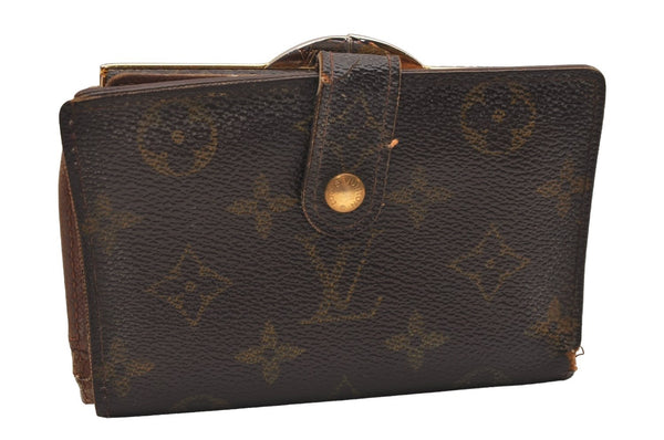 Auth Louis Vuitton Monogram Porte Monnaie Billets Viennois M61663 Wallet 3147J