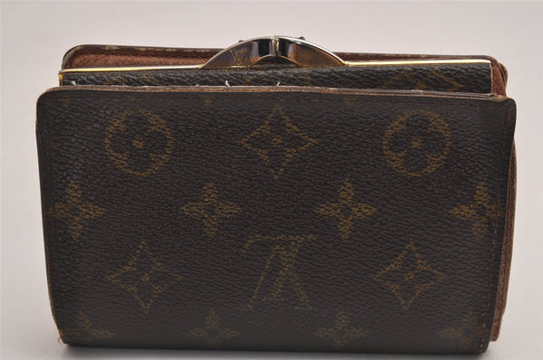 Auth Louis Vuitton Monogram Porte Monnaie Billets Viennois M61663 Wallet 3147J