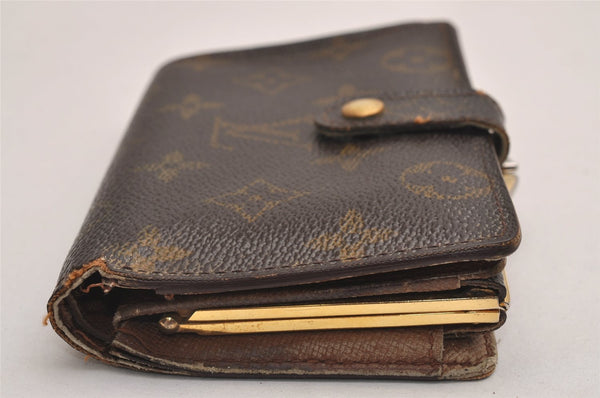 Auth Louis Vuitton Monogram Porte Monnaie Billets Viennois M61663 Wallet 3147J