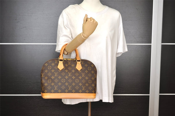Authentic Louis Vuitton Monogram Alma Hand Bag Purse M51130 LV 3148I