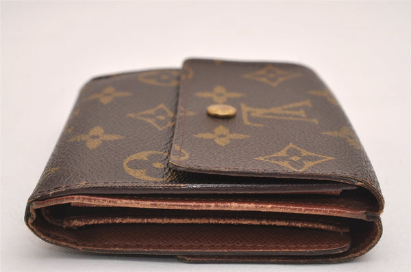 Authentic Louis Vuitton Monogram M61652 Porte Monnaie Billet Carte Credit 3148J