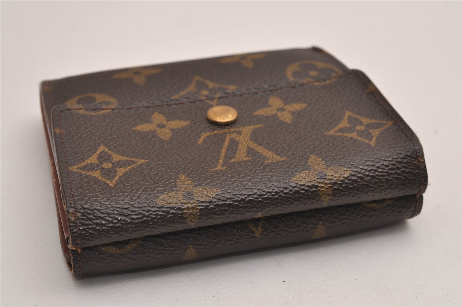 Authentic Louis Vuitton Monogram M61652 Porte Monnaie Billet Carte Credit 3148J