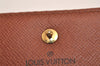 Authentic Louis Vuitton Monogram M61652 Porte Monnaie Billet Carte Credit 3148J