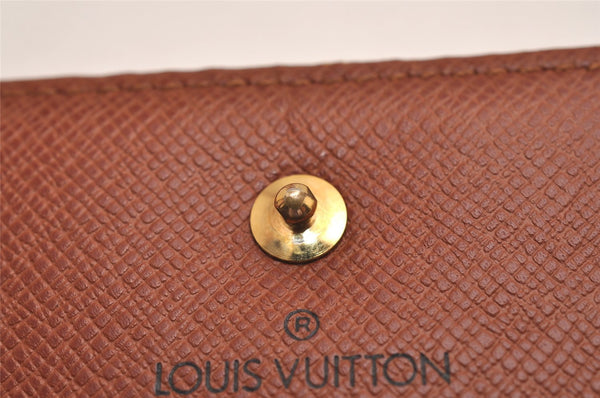 Authentic Louis Vuitton Monogram M61652 Porte Monnaie Billet Carte Credit 3148J