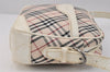 Authentic BURBERRY Nova Check Shoulder Cross Bag Canvas Leather Beige 3148K