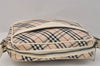 Authentic BURBERRY Nova Check Shoulder Cross Bag Canvas Leather Beige 3148K