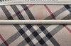 Authentic BURBERRY Nova Check Shoulder Cross Bag Canvas Leather Beige 3148K