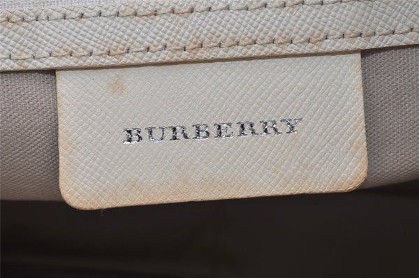 Authentic BURBERRY Nova Check Shoulder Cross Bag Canvas Leather Beige 3148K