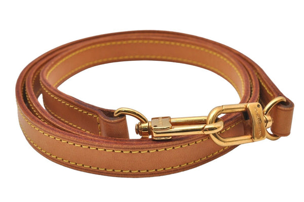 Authentic Louis Vuitton Leather Shoulder Strap Beige 47.2" LV 3150J