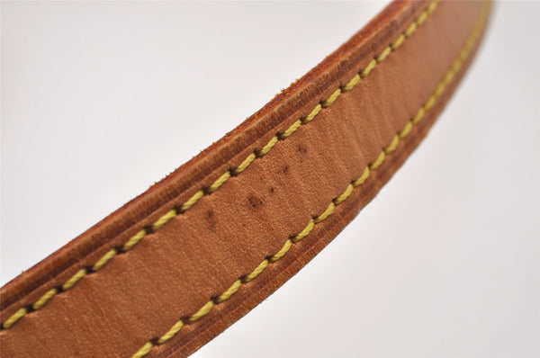 Authentic Louis Vuitton Leather Shoulder Strap Beige 47.2" LV 3150J