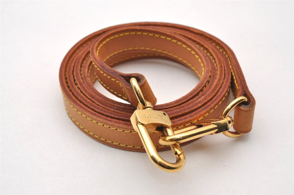 Authentic Louis Vuitton Leather Shoulder Strap Beige 47.2" LV 3150J