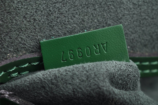 Authentic Louis Vuitton Epi Alma PM Hand Bag Green M52144 LV 3151I