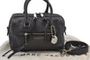 Authentic MARC JACOBS 2Way Shoulder Hand Purse Bag Leather Gray 3152J