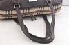 Authentic BURBERRY Nova Check Nylon Leather Shoulder Hand Bag Beige 3152K