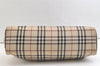 Authentic BURBERRY Nova Check Nylon Leather Shoulder Hand Bag Beige 3152K