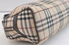 Authentic BURBERRY Nova Check Nylon Leather Shoulder Hand Bag Beige 3152K