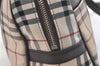 Authentic BURBERRY Nova Check Nylon Leather Shoulder Hand Bag Beige 3152K