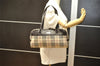 Authentic BURBERRY Nova Check Nylon Leather Shoulder Hand Bag Beige 3152K