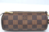 Authentic Louis Vuitton Damier Papillon Pouch Purse LV  3153I