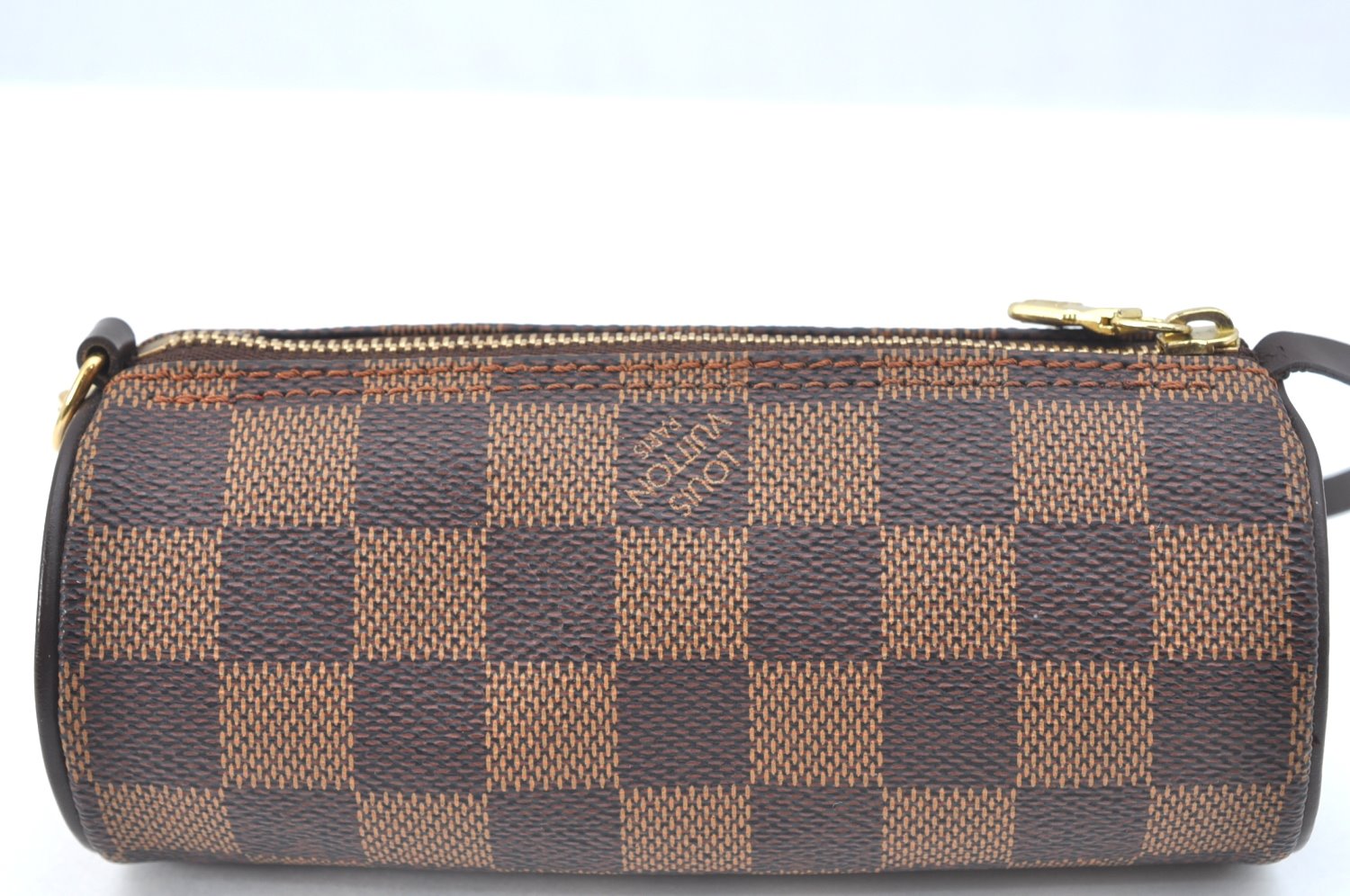 Authentic Louis Vuitton Damier Papillon Pouch Purse LV  3153I