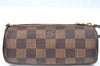 Authentic Louis Vuitton Damier Papillon Pouch Purse LV  3153I