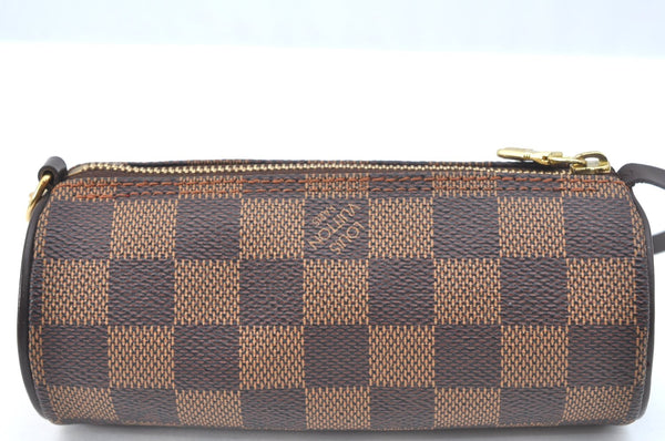 Authentic Louis Vuitton Damier Papillon Pouch Purse LV  3153I