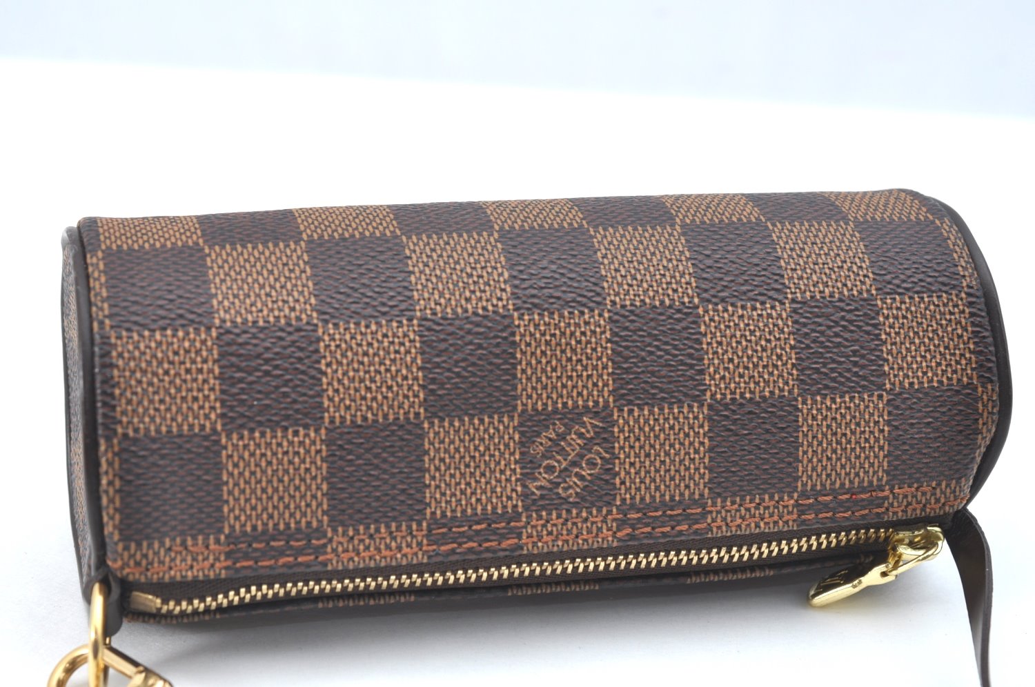 Authentic Louis Vuitton Damier Papillon Pouch Purse LV  3153I