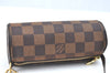 Authentic Louis Vuitton Damier Papillon Pouch Purse LV  3153I