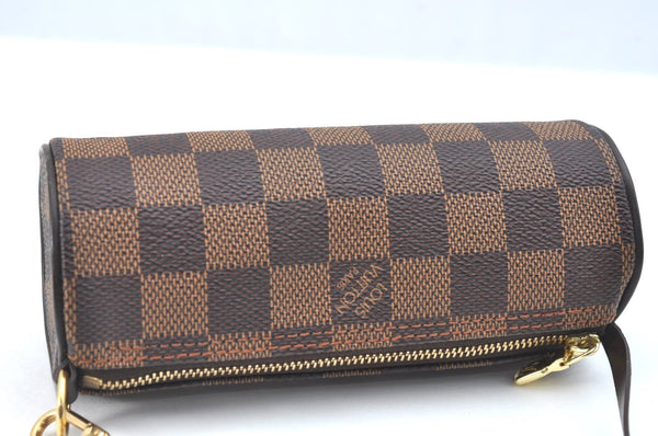 Authentic Louis Vuitton Damier Papillon Pouch Purse LV  3153I