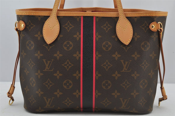 Authentic Louis Vuitton Mon Monogram Neverfull PM Shoulder Tote Bag Pink 3153J