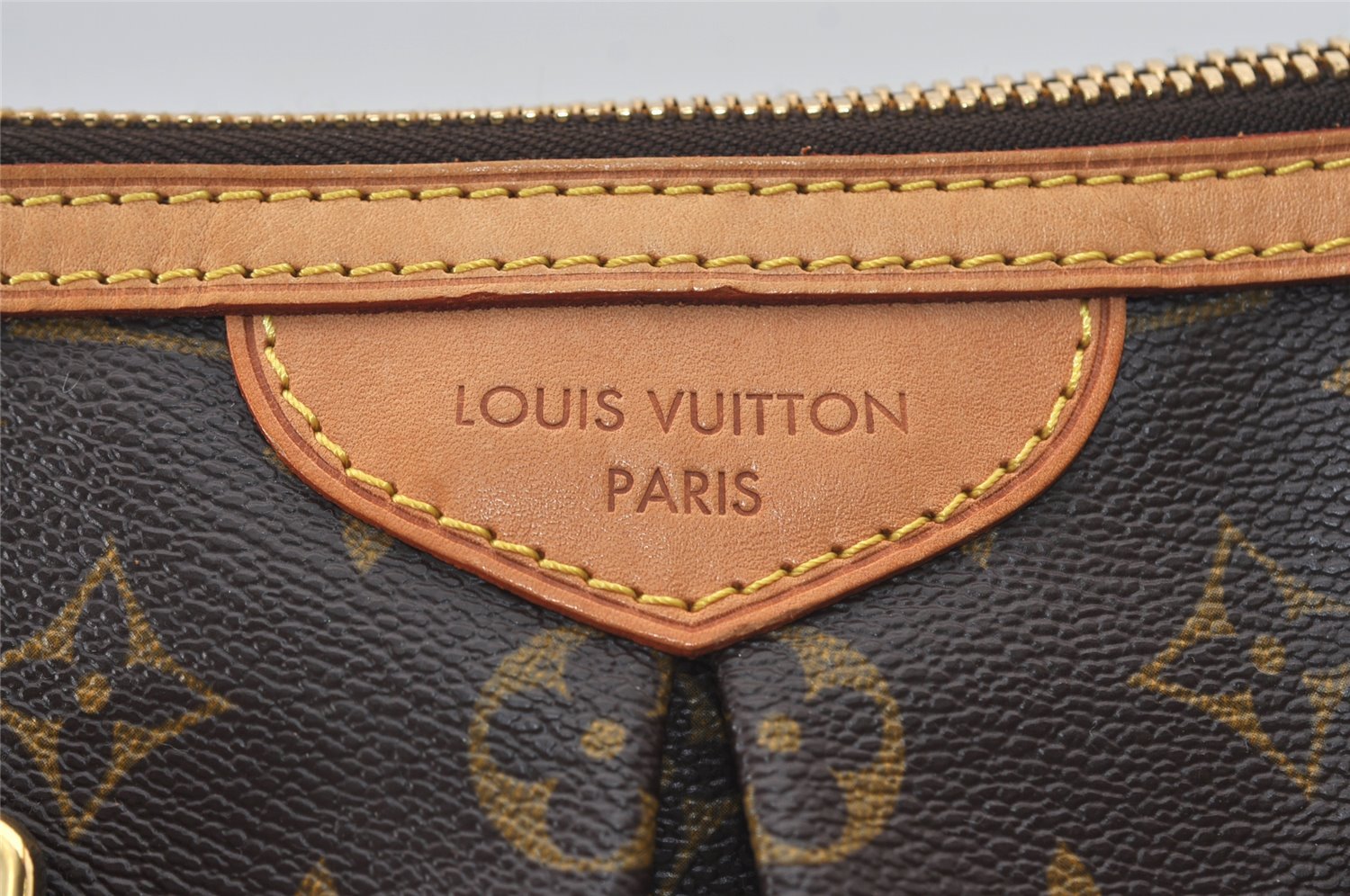 Authentic Louis Vuitton Monogram Palermo PM Shoulder Tote Bag M40145 LV 3154J