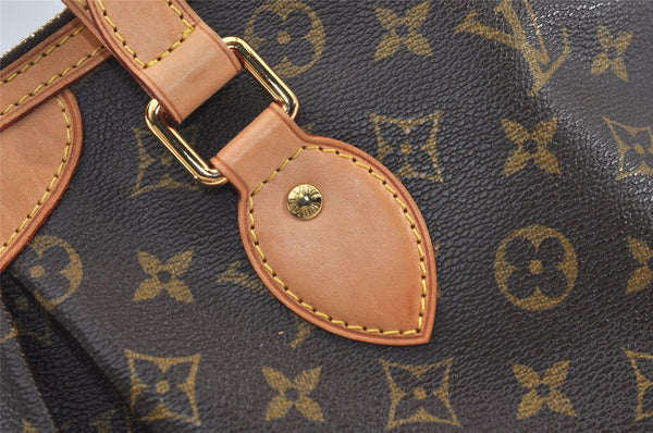 Authentic Louis Vuitton Monogram Palermo PM Shoulder Tote Bag M40145 LV 3154J