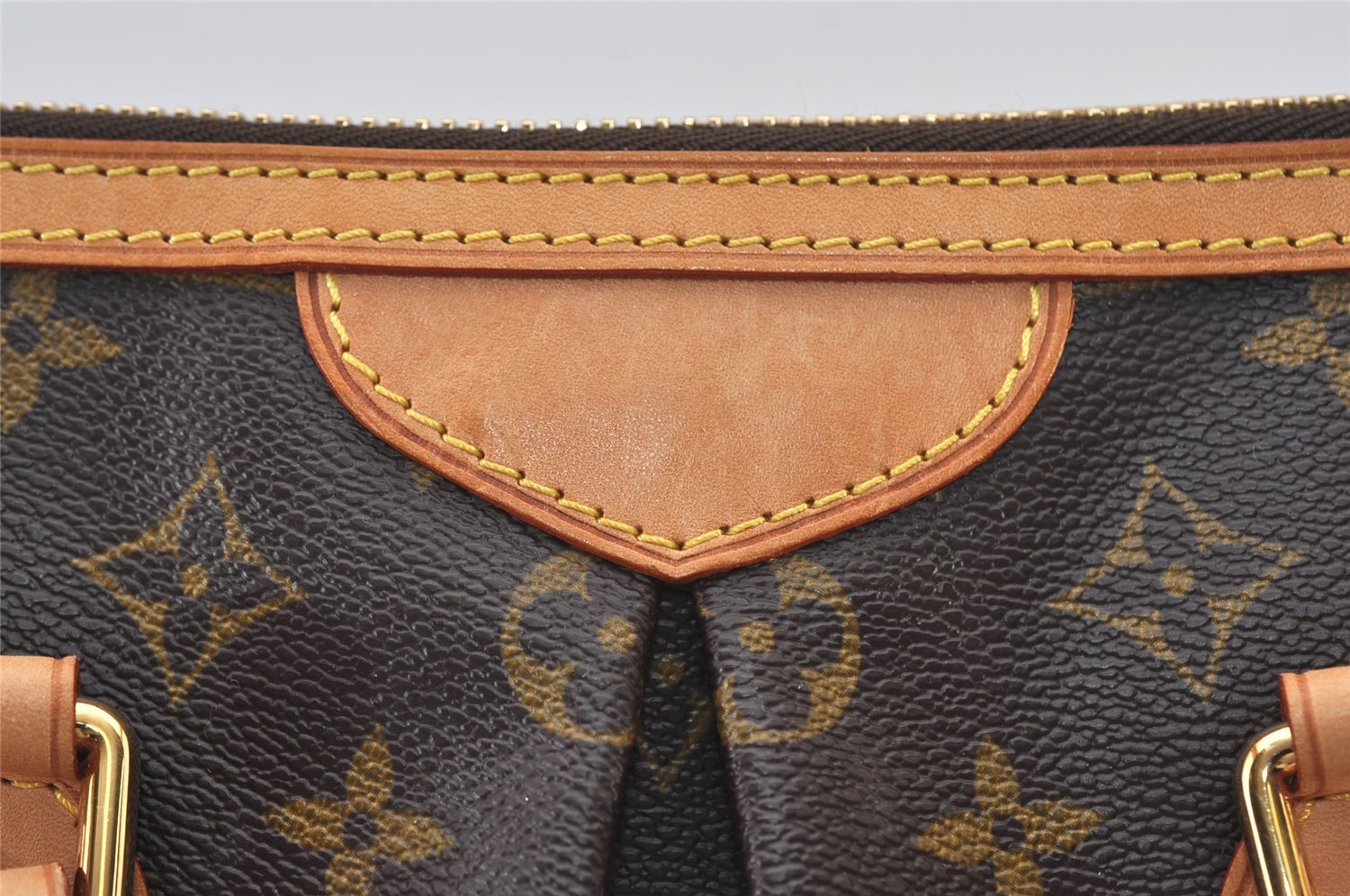 Authentic Louis Vuitton Monogram Palermo PM Shoulder Tote Bag M40145 LV 3154J