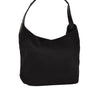 Authentic GUCCI Vintage Shoulder Hand Bag Purse Nylon Leather Black 3154K