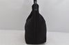 Authentic GUCCI Vintage Shoulder Hand Bag Purse Nylon Leather Black 3154K