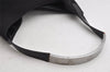Authentic GUCCI Vintage Shoulder Hand Bag Purse Nylon Leather Black 3154K