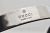 Authentic GUCCI Vintage Shoulder Hand Bag Purse Nylon Leather Black 3154K