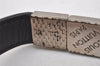 Authentic Louis Vuitton Damier Graphite Bracelet Pull It Black M6300E LV 3155I