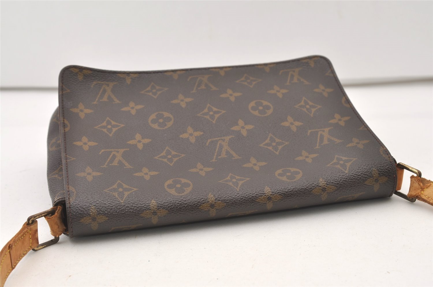Authentic Louis Vuitton Monogram Musette Tango Shoulder Bag M51257 LV Junk 3155J
